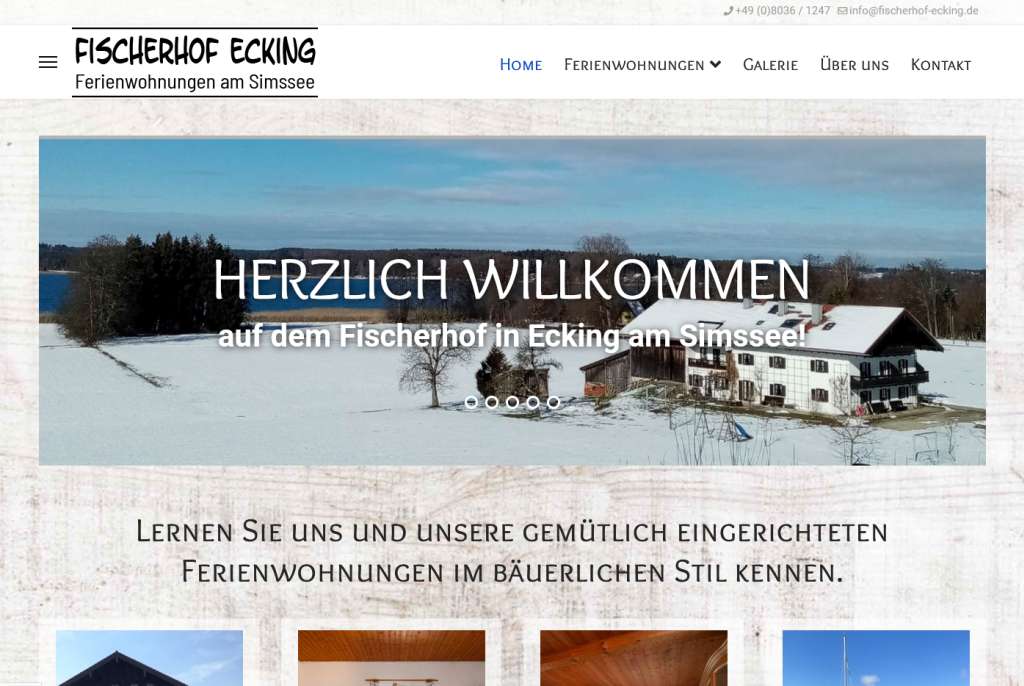Abb. Homepage Fischerhof Ecking